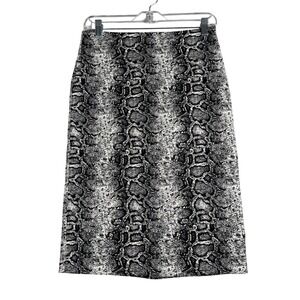 Soho Apparel Skirt Snakeskin Print Pencil High Waist Career Casual Size Small‎
